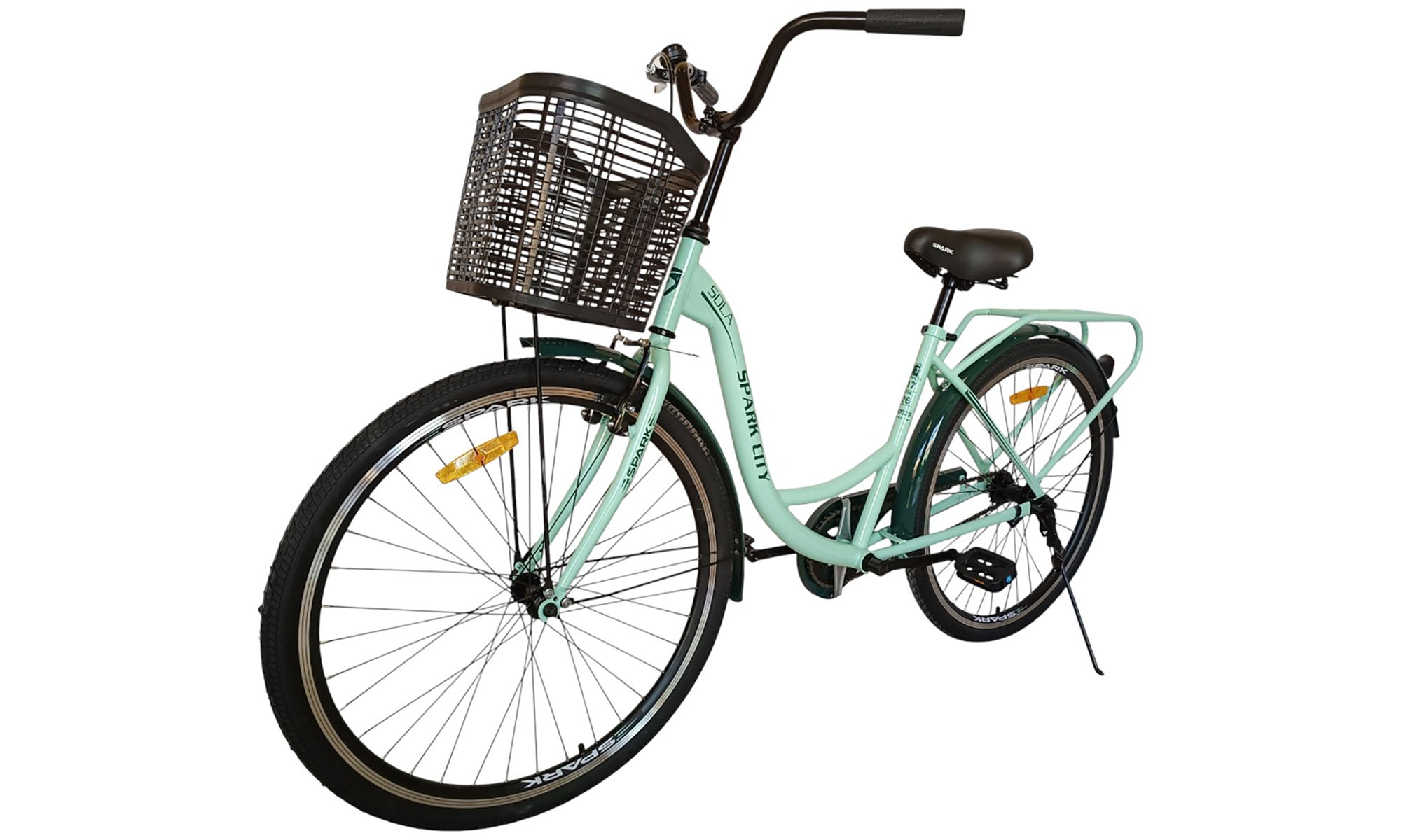 Велосипед SPARK CITY SOLA 26", размер M, рама - 17", год 2026, мятный 5