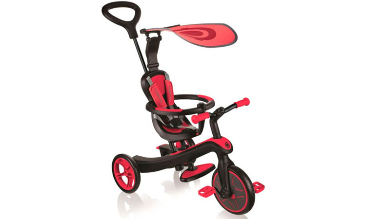 Фотография Велосипед детский GLOBBER EXPLORER TRIKE 4в1, красный 2021 Red