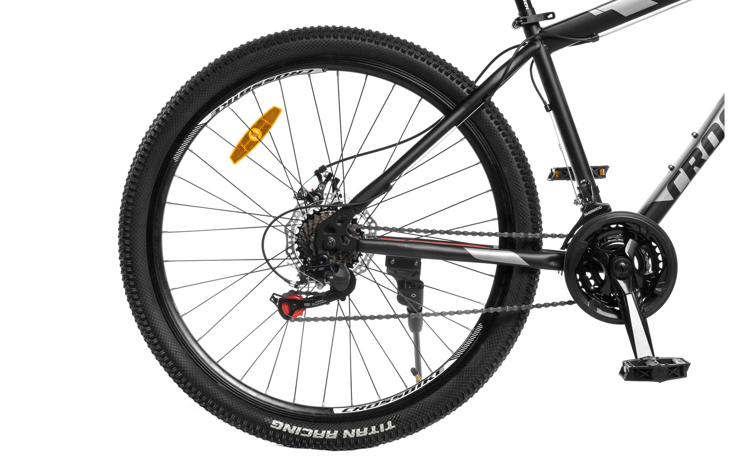 Фотография Велосипед CrossBike Storm 27,5" размер L рама 19 2022 Чёрный-Красный 2
