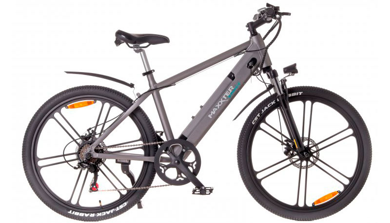 Фотографія Електричний велосипед Maxxter Ranger 26" 350W 10 Ah розмір М Сірий