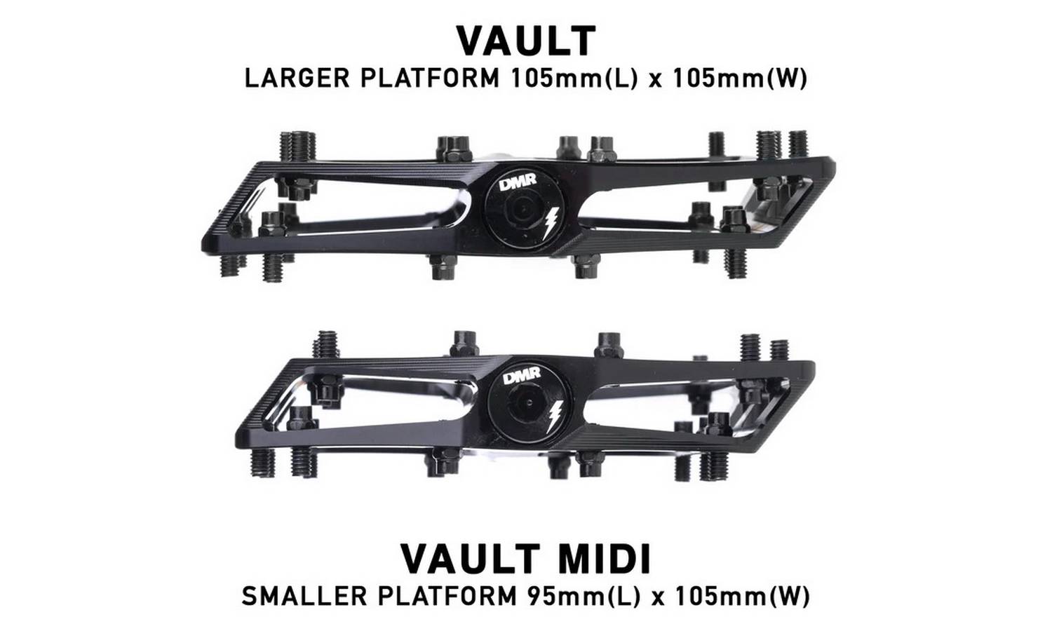 Педалі DMR Vault - Gloss Black 2 Педалі DMR Vault - Gloss Black 2