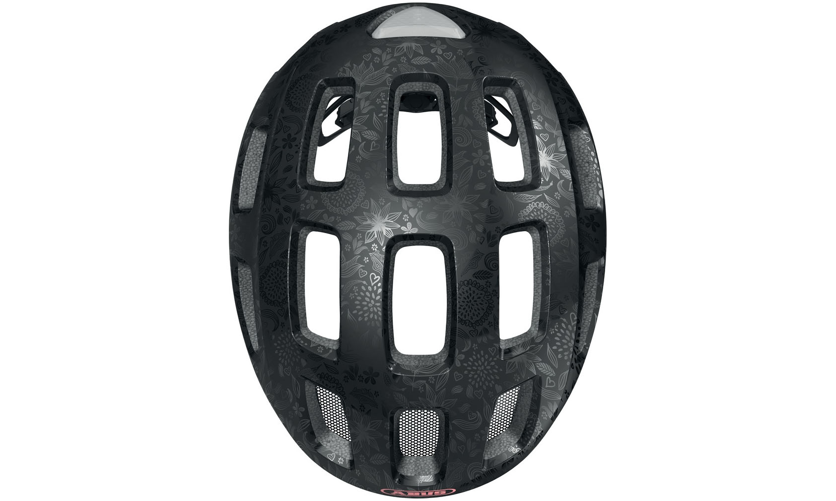 Велошлем детский ABUS YOUN-I 2.0 Flower Art, размер S (48-54 см), темно-серый 3 Велошлем детский ABUS YOUN-I 2.0 Flower Art, размер S (48-54 см), темно-серый 3
