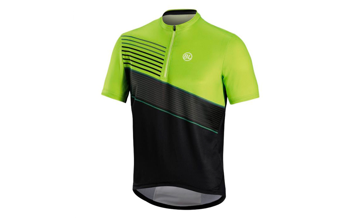 Фотография Джерси Bicycle Line DIRUPO кор. рукав, черно-зеленый, размер XL