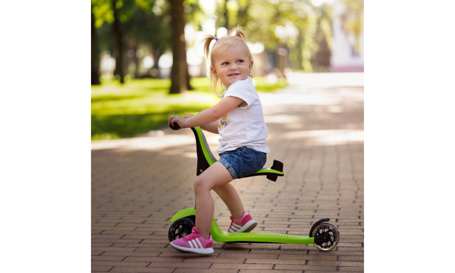 Самокат Miqilong Alamo зеленый 8