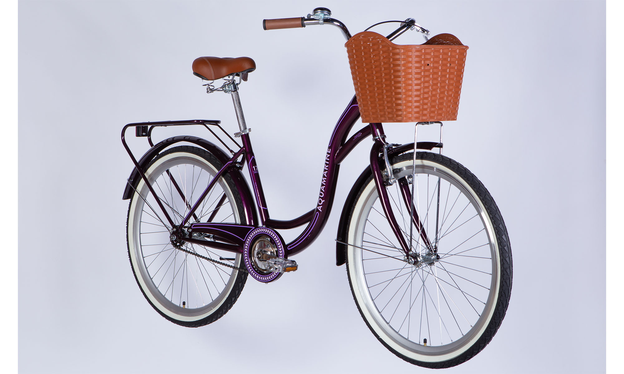Фотография Велосипед Dorozhnik AQUAMARINE BH 28", размер L, рама- 19", 2025, темно-фиолетовый 4