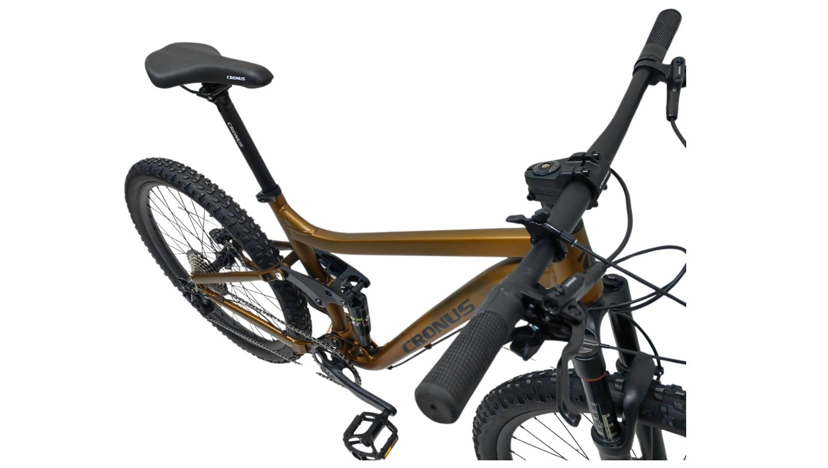 Фотографія Велосипед Cronus Adrenaline 27.5", рама M размер 18" (2024), Бронзовый 3