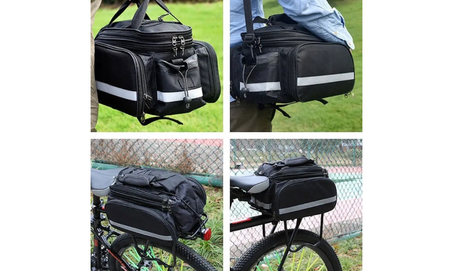 Велосумка Outdoor на багажник черный 2 Велосумка Outdoor на багажник черный 2
