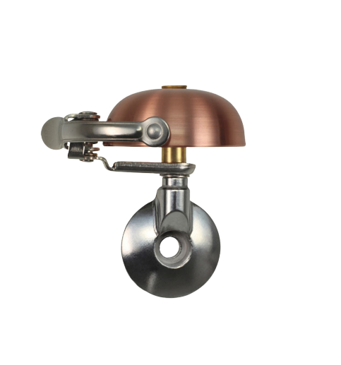 Фотография Звонок CRANE MINI SUZU, Brushed Copper, 45мм латунь, топкеп, Коричневый 