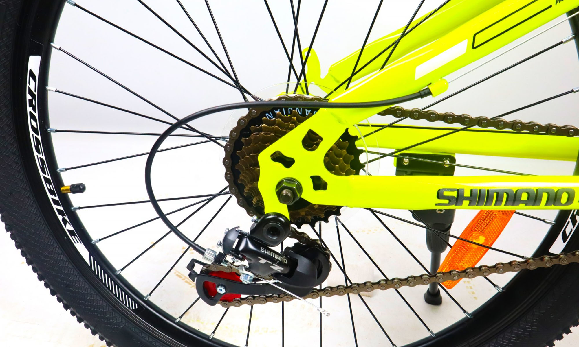 CrossBike Atlas 24 "12" Неонове жовто-чорний велосипед 2 CrossBike Atlas 24 "12" Неонове жовто-чорний велосипед 2