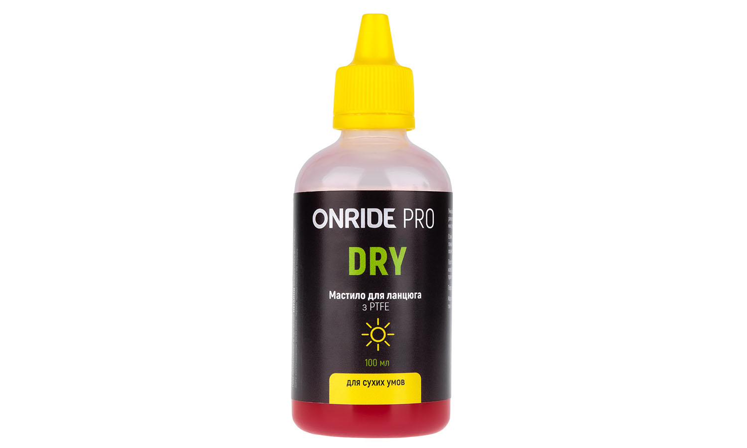 Фотографія Мастило для ланцюга ONRIDE PRO Dry з PTFE для сухих умов 100 мл