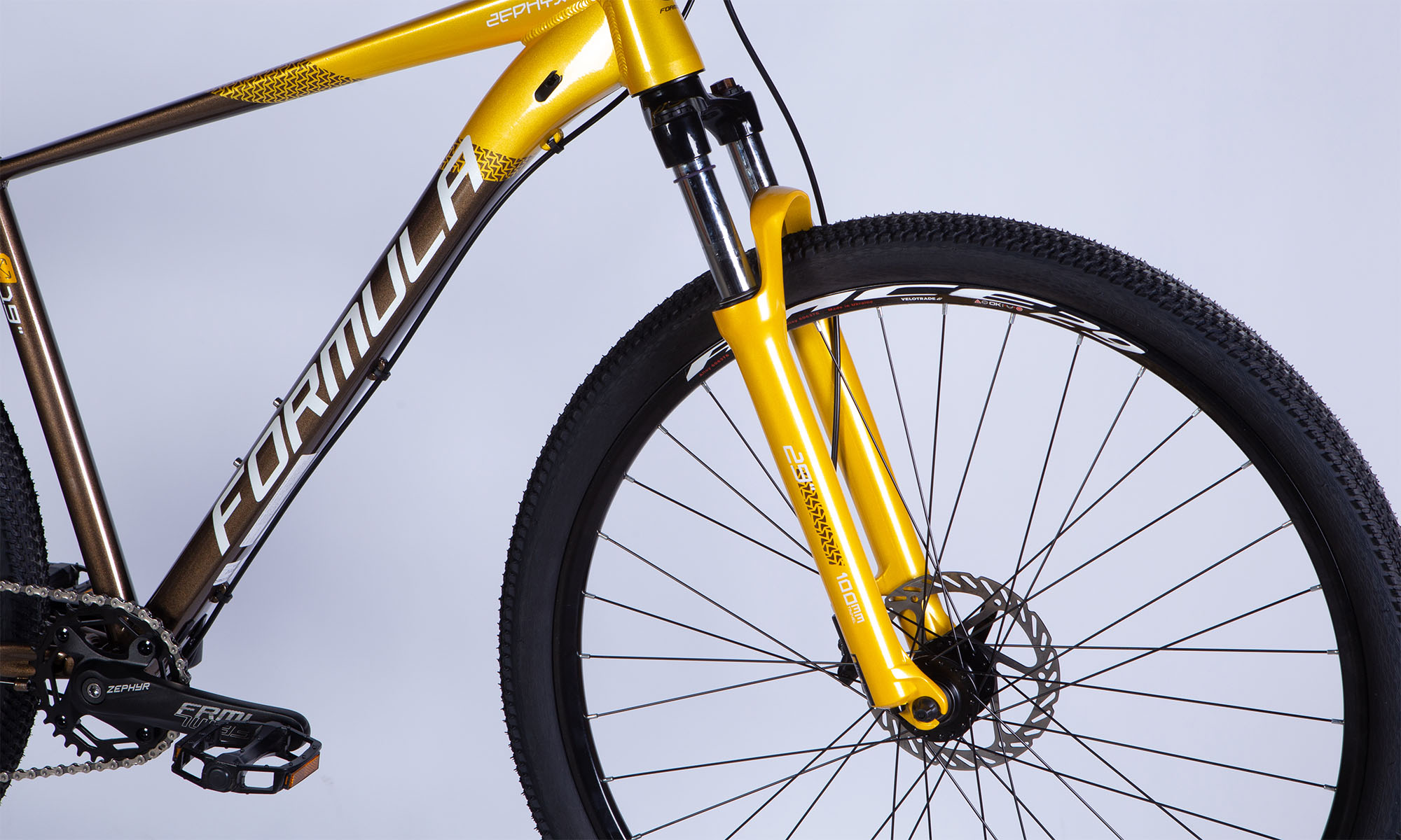 Велосипед Formula ZEPHYR 1.0 HDD 29", размер L, рама 19", 2025, золотисто-коричневий  4