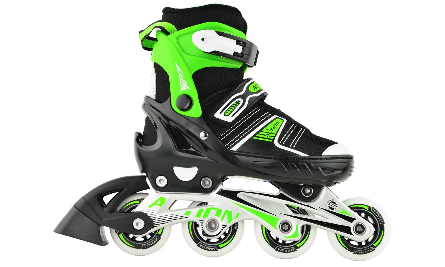 Роликовые коньки Action 2 в 1 Ronny размер 29-32 Green 2