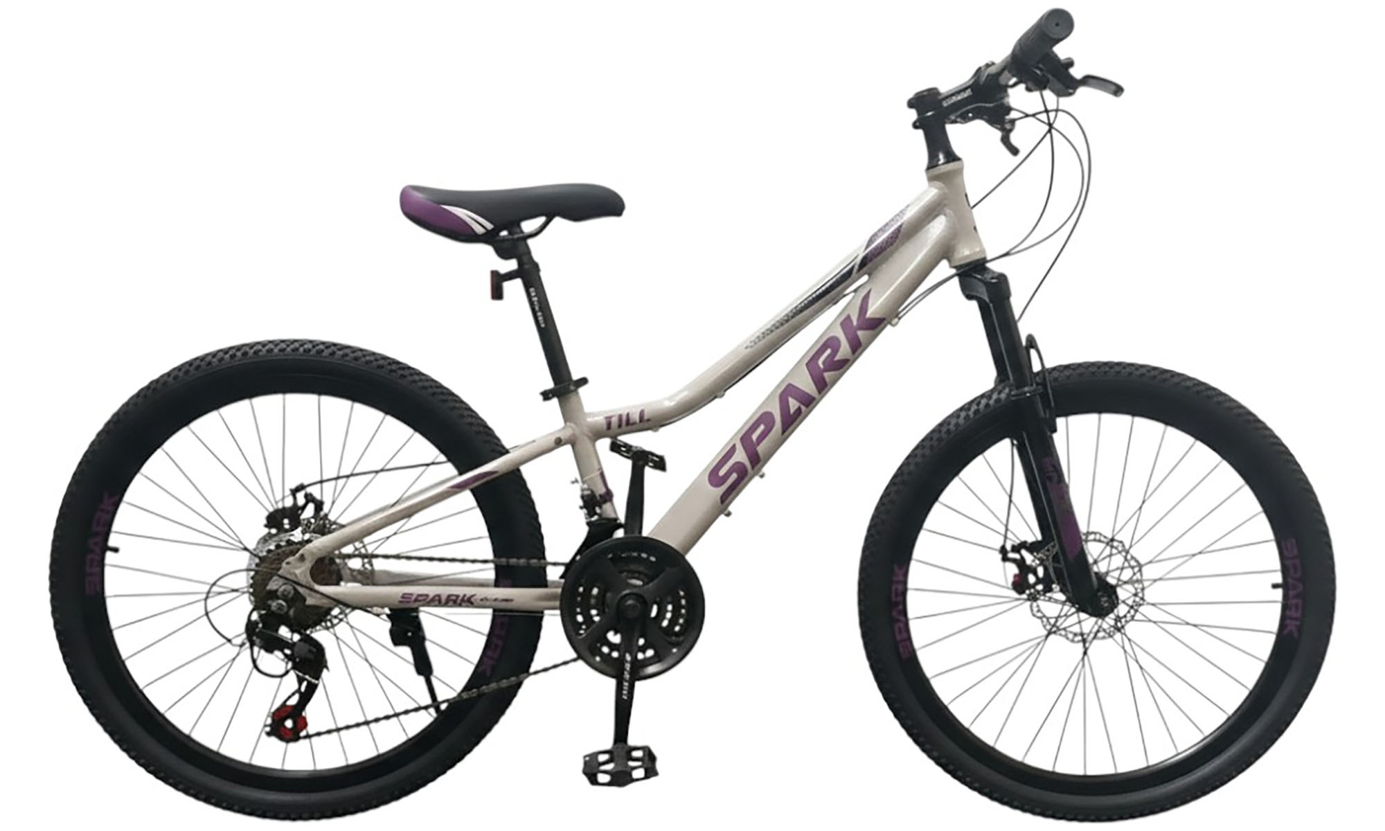 Велосипед SPARK TILL 24", размер XXS, рама - 11", год 2026, серебристый Велосипед SPARK TILL 24", размер XXS, рама - 11", год 2026, серебристый