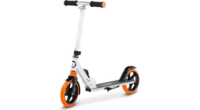 Детский самокат Lionelo Luca WHITE ORANGE 12