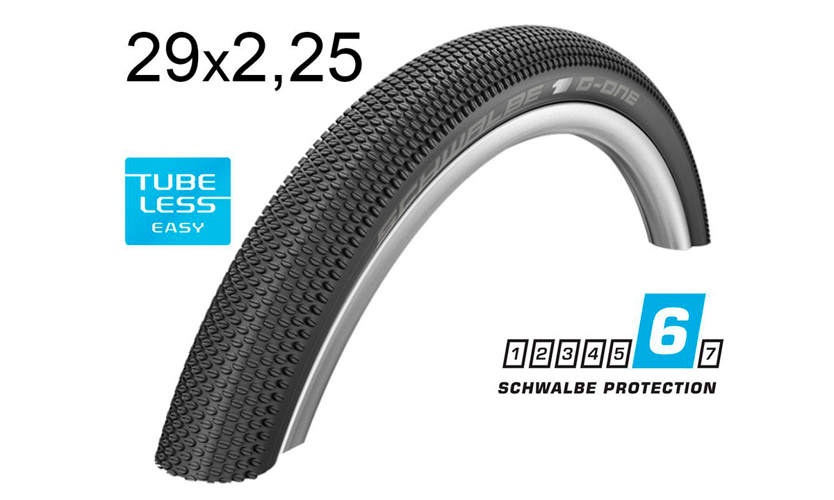 Фотографія Покришка Schwalbe 29x2.25 (57-622) G-ONE Allround SnakeSkin, TL-Easy, Folding HS473 OSC IB