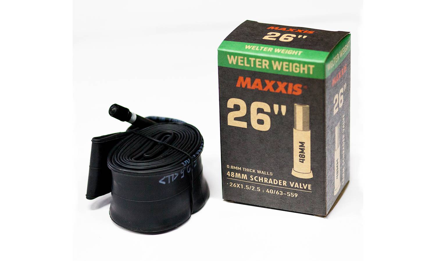 Фотография Камера Maxxis WELTER WEIGHT 26X1.50/2.50 Ниппель - Schrader 48мм