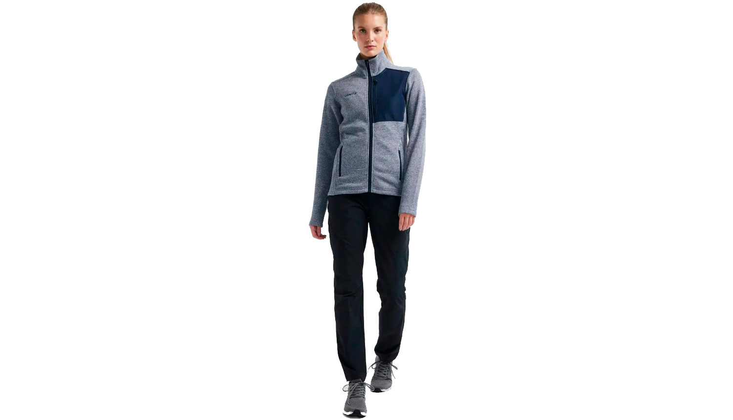 Фотография Куртка Craft ADV EXPLORE HEAVY FLEECE женская, размер L, сезон AW 22, серо-синий 2