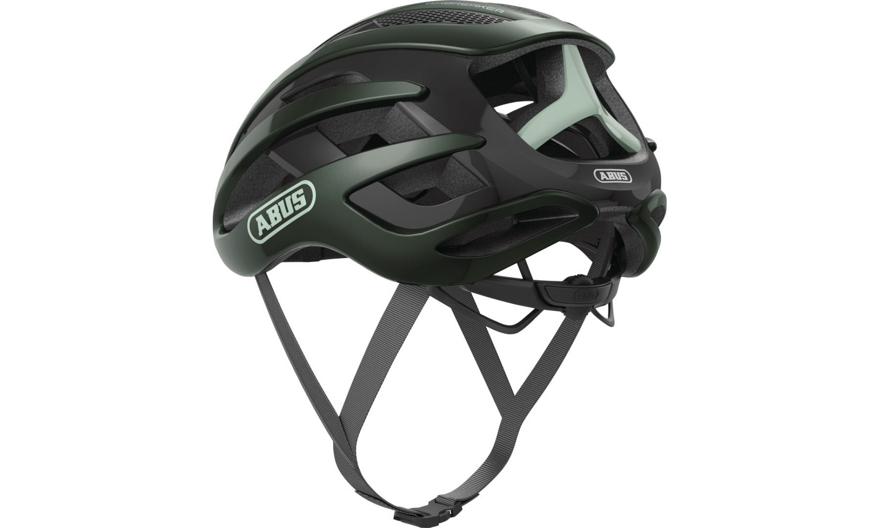 Велошолом спортивний ABUS AIRBREAKER Moss Green, розмір M (52-58 см), темно-зелений 4