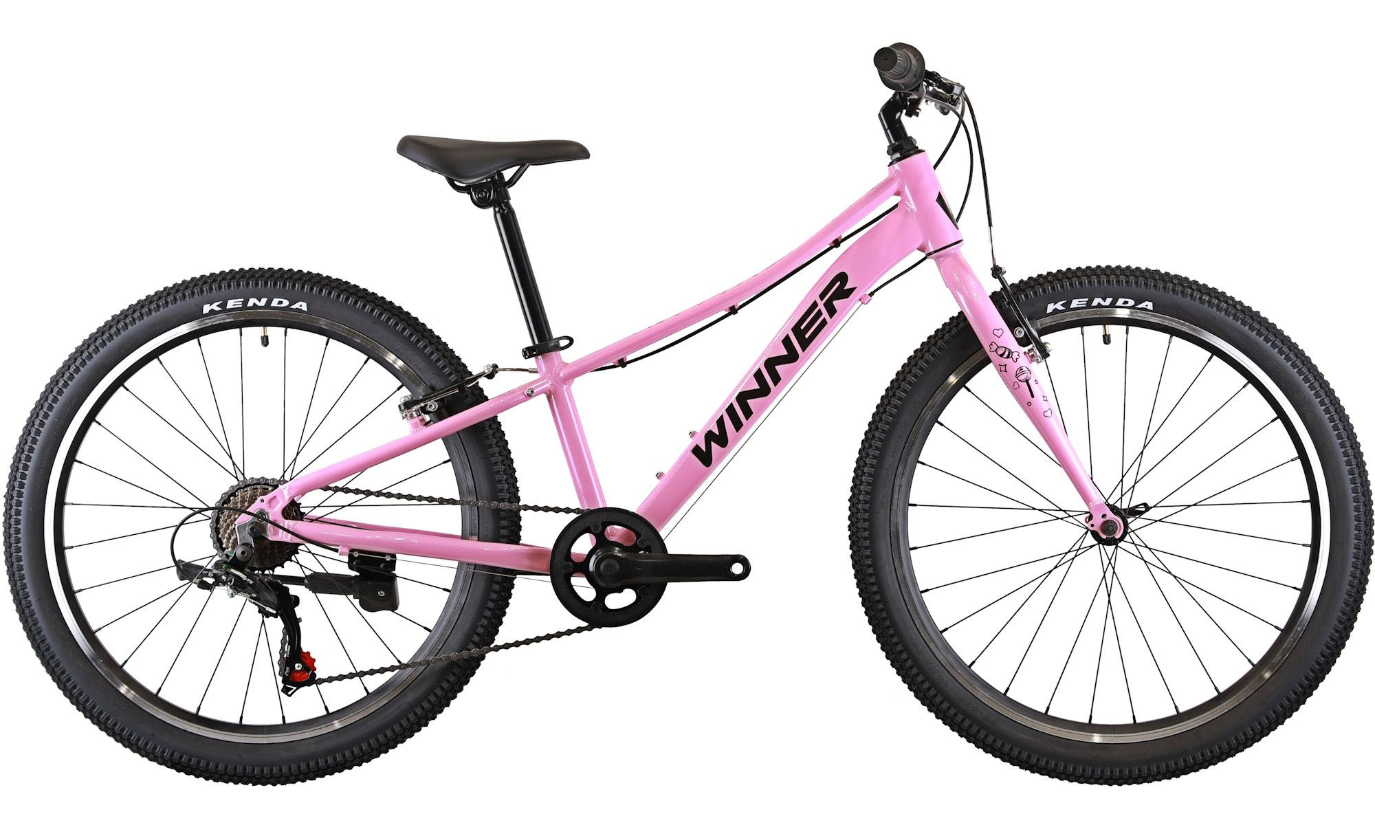 Велосипед WINNER CANDY 24", размер XXS, рама 11", год 2026, розовый Велосипед WINNER CANDY 24", размер XXS, рама 11", год 2026, розовый
