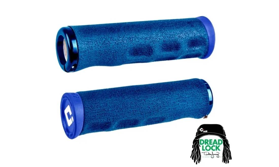 Гріпси ODI Tinker Juarez Dread Lock Grip сині з синіми замками 3