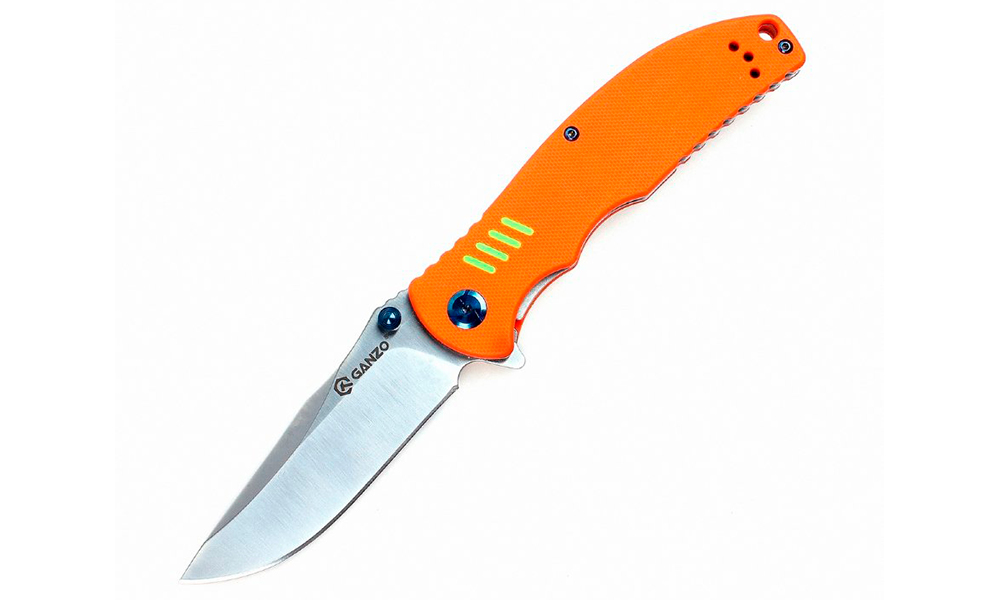 Фотография Складной нож Ganzo G7511 оранжевый 
