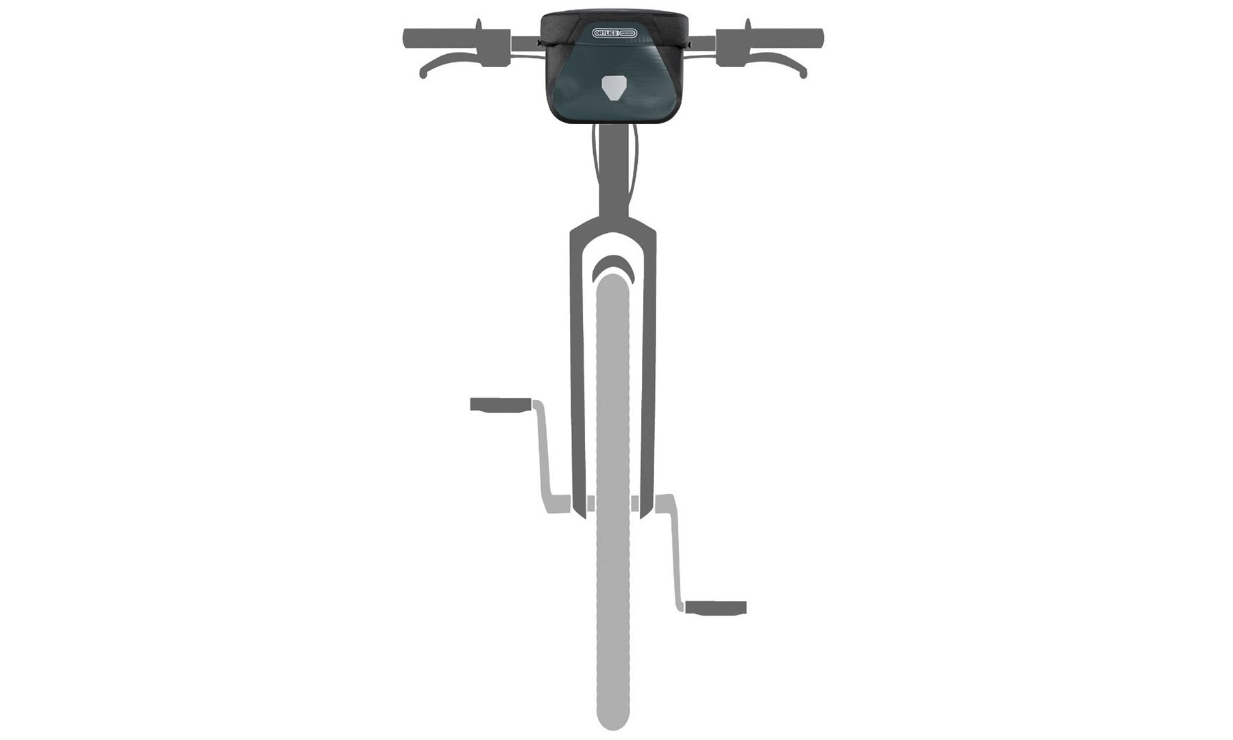 Гермосумка велосипедная Ortlieb Ultimate серо-черная 6,5 л 2