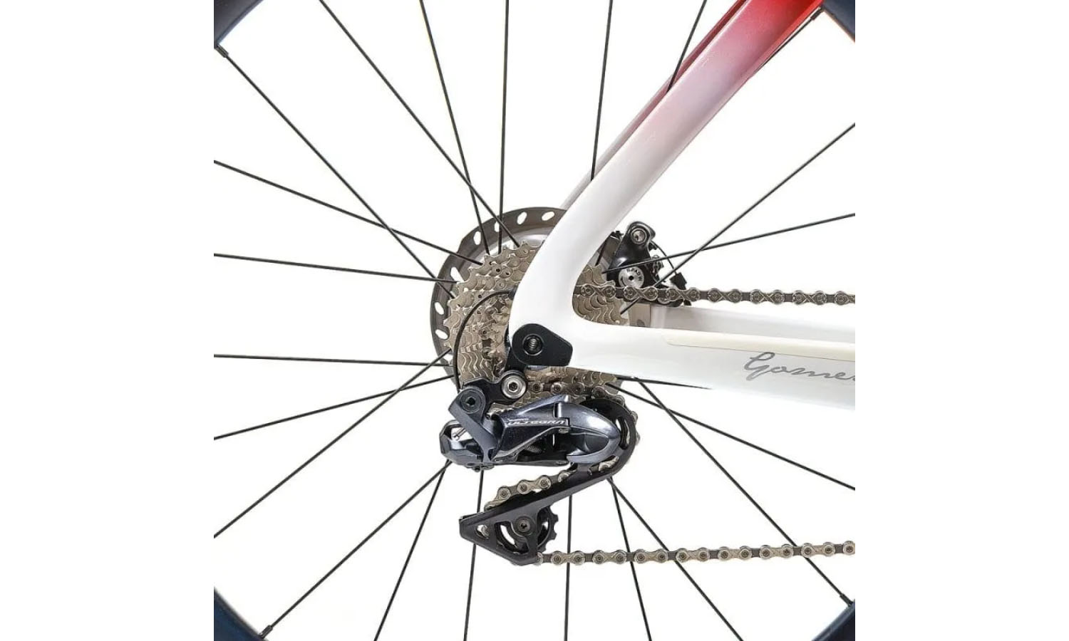 Фотографія Велосипед PARDUS Road Gomera Ultra Ultegra Di2 11s Disc Red White Розмір рами L 5