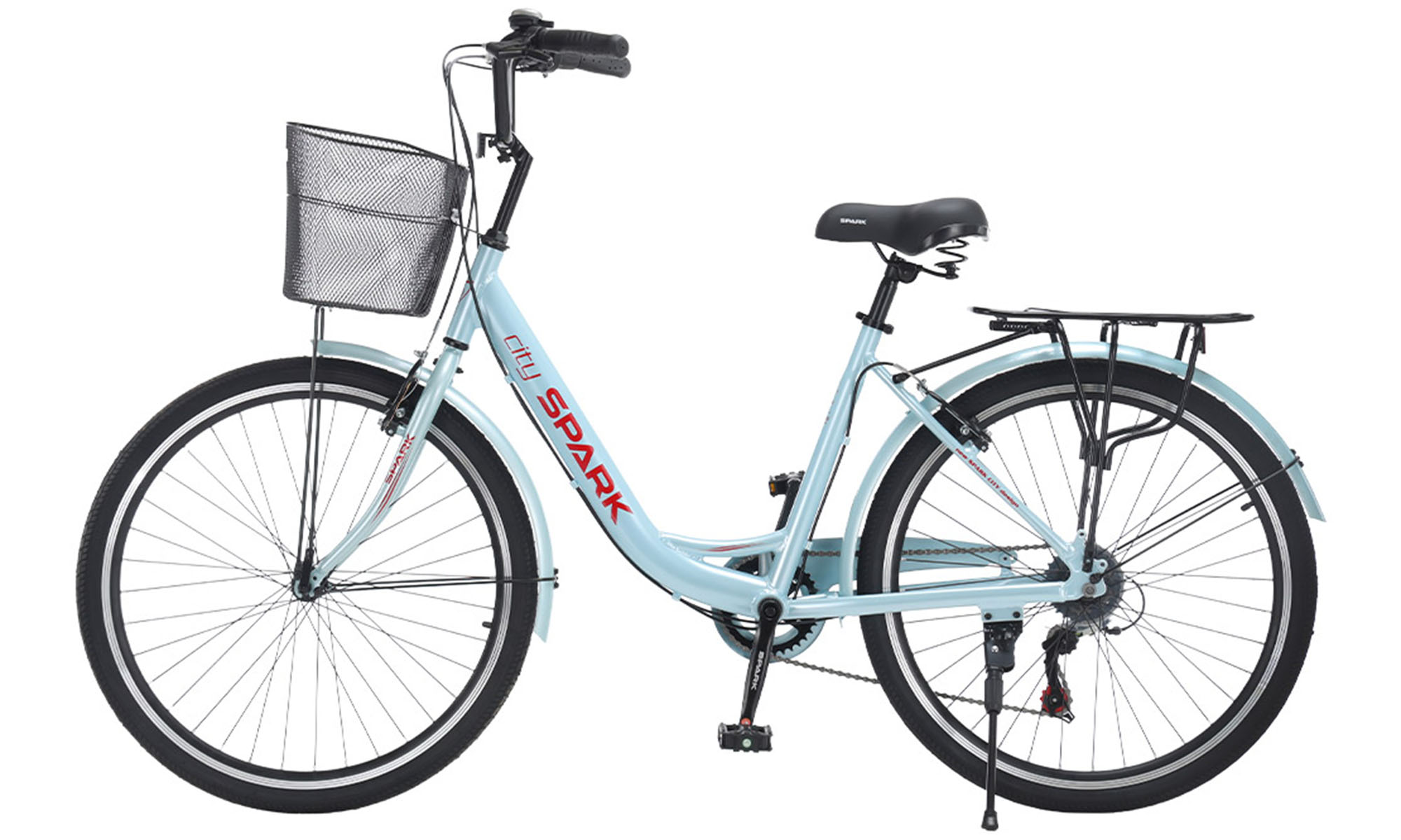 Велосипед SPARK CITY CELINE 26", размер M, рама 17", год 2026, голубой 2 Велосипед SPARK CITY CELINE 26", размер M, рама 17", год 2026, голубой 2