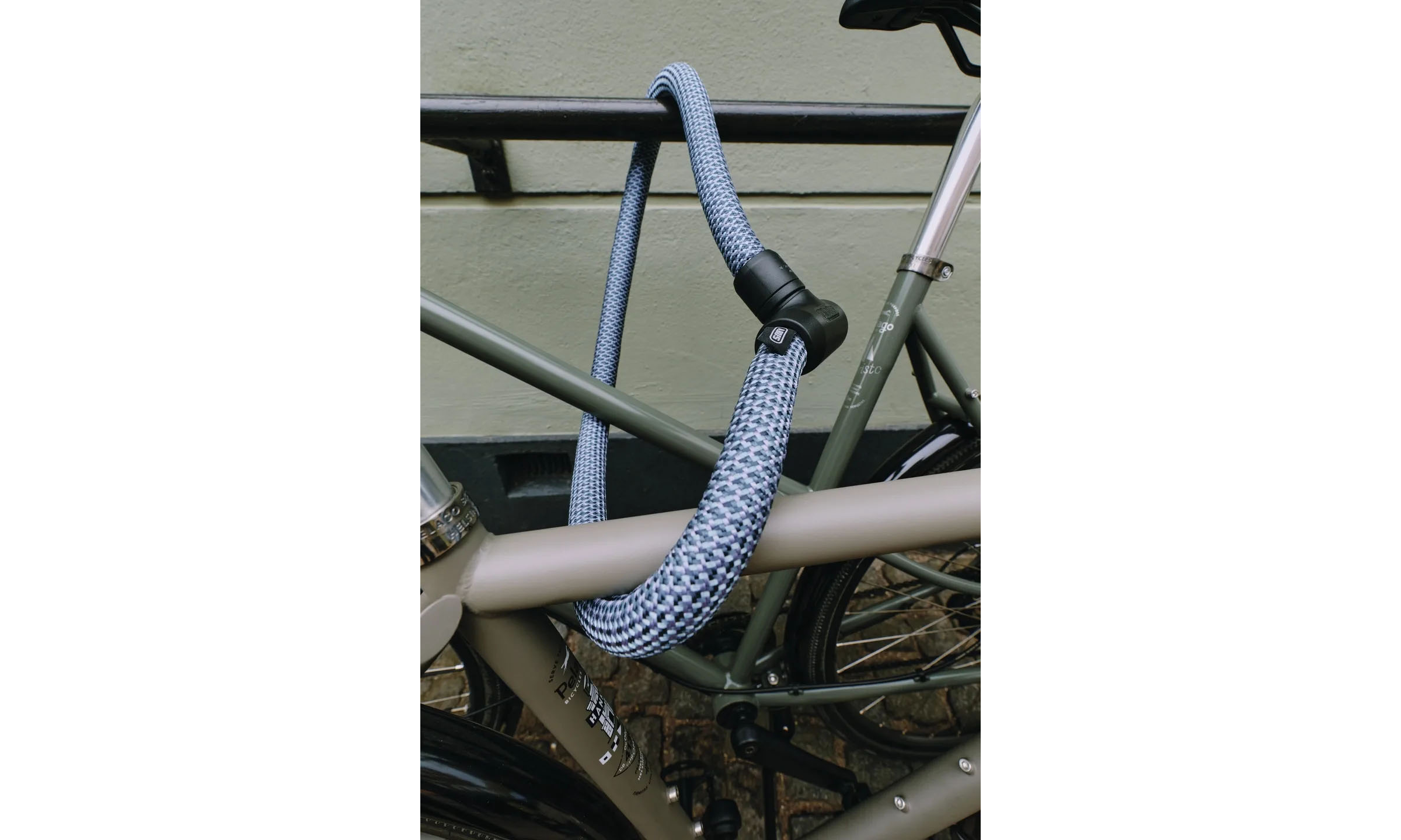 Замок с цепью ABUS 4004K/110 denim blue Yarnit, синий 3