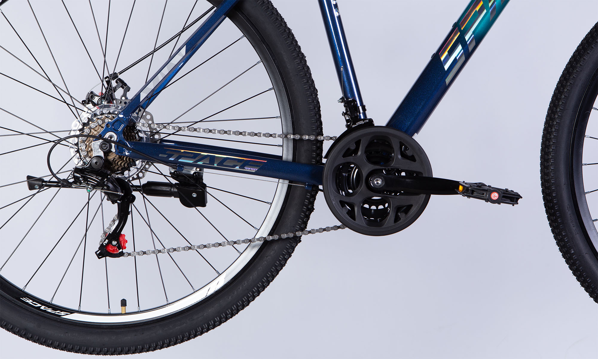 Велосипед SPACE PHAETON DD FR 29", AL, размер L, рама 20", 2025, сине-зеленый 7