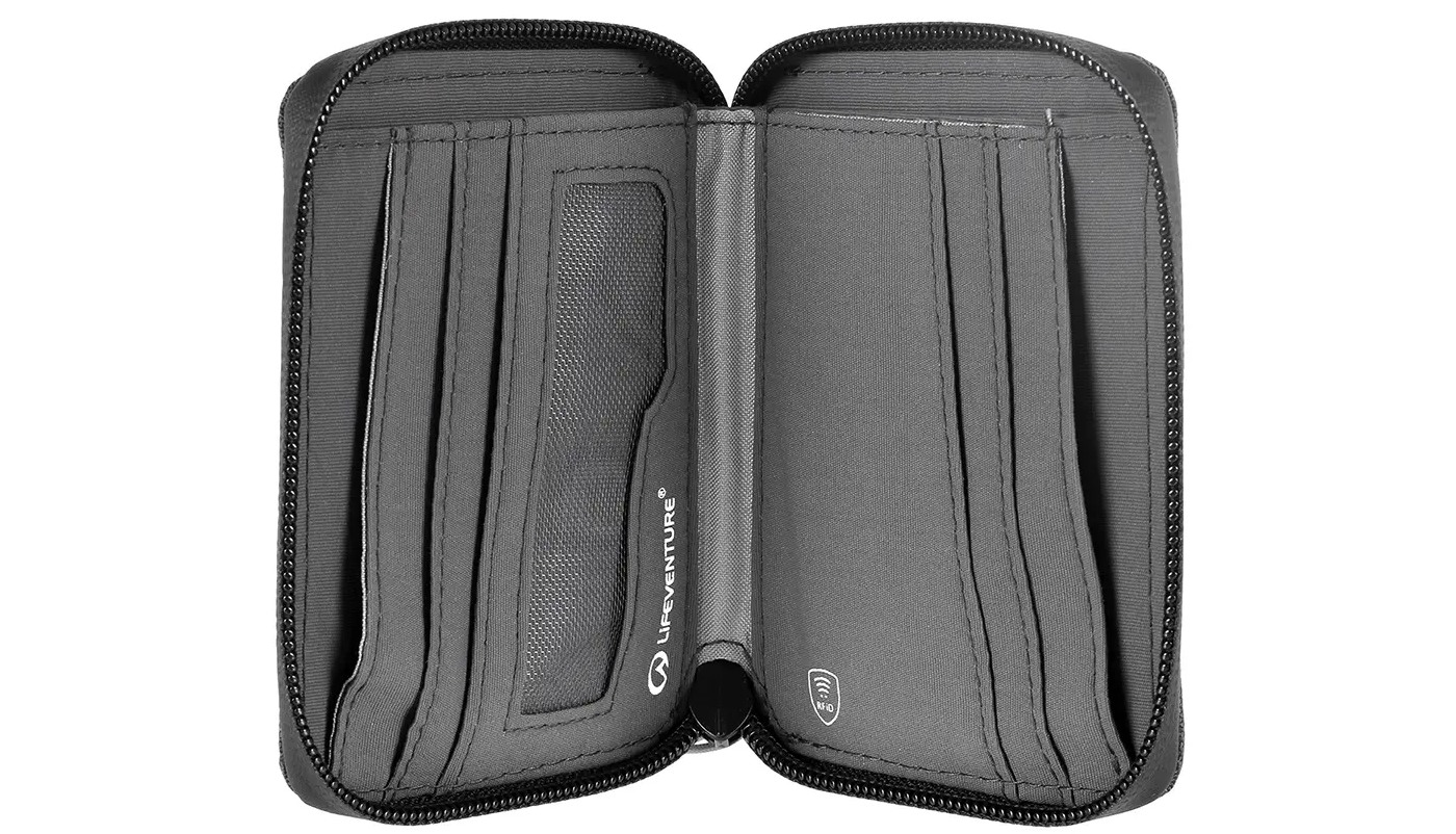 Кошелек Lifeventure Recycled RFID Mini Travel Wallet grey 10