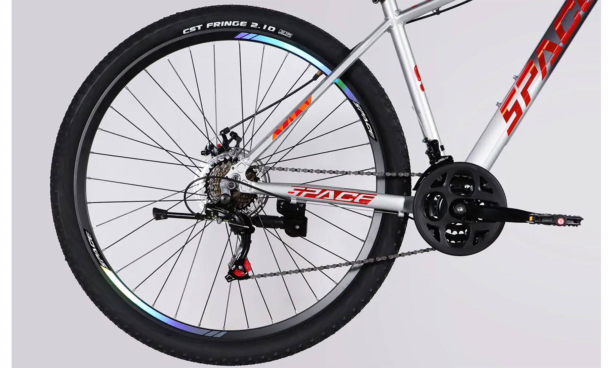 Велосипед SPACE PHAETON DD FR 29", размер L рама-20", год 2026, серо-серебристый 3