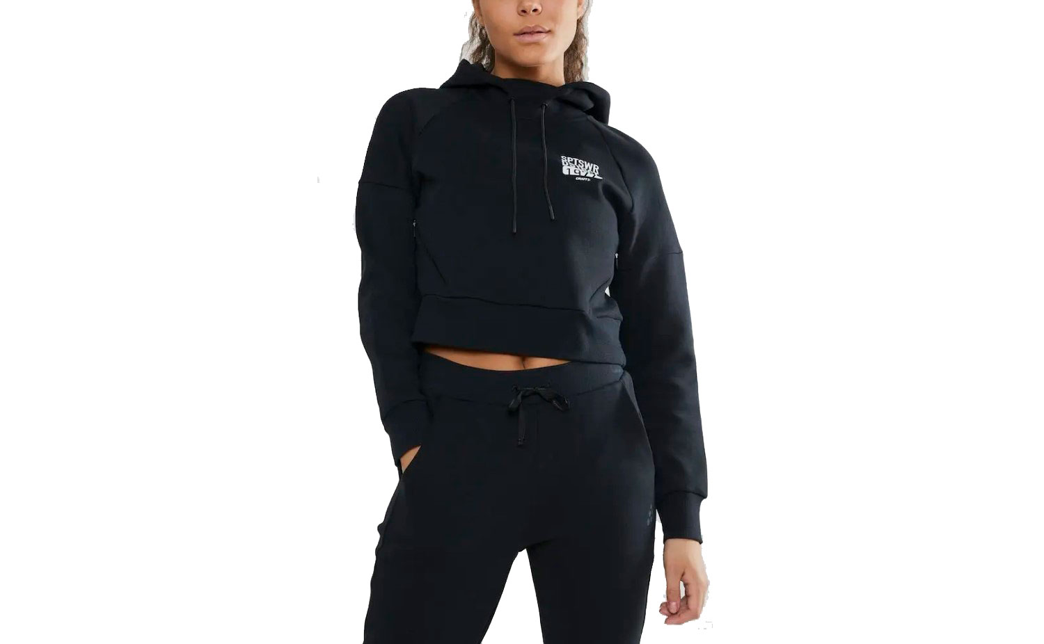 Худи Craft District Hoodie женская, размер XS, сезон SS 19, черный 4