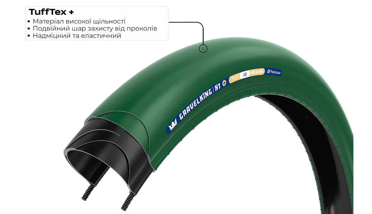 Покрышка Panaracer GRAVELKING Slick Plus (Gen2), 28" 700x35C (35-622), Folding TLR 120TPI, черно-коричневая 4