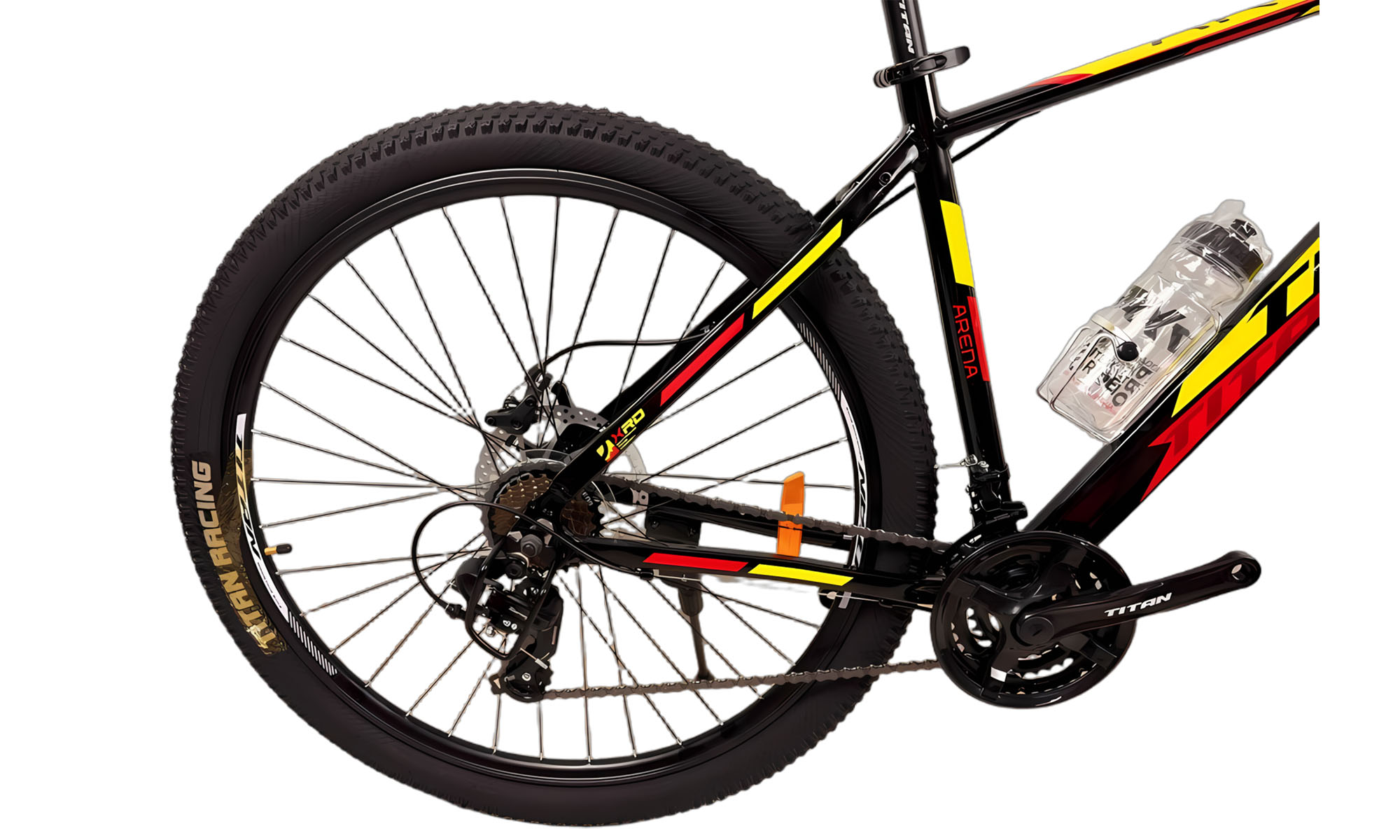 Велосипед Titan Arena 29", размер L, рама 19", год 2025, Черный-Красный 3