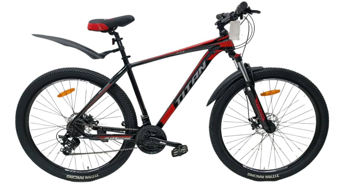 Фотография Велосипед Titan FOX 29", размер L рама 20", Черно-красный