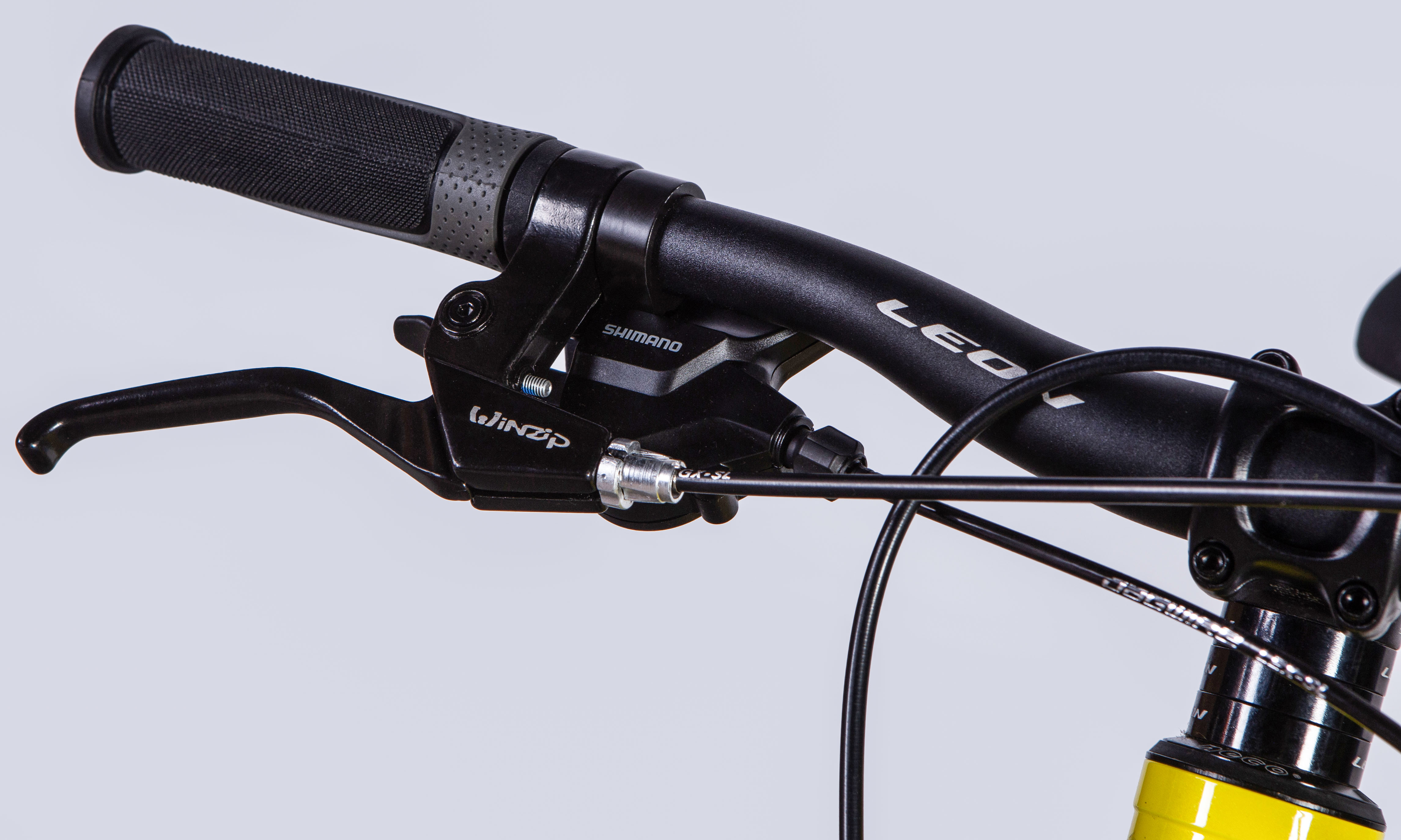 Велосипед Leon JUNIOR AM Vbr CS 24", розмір XXS, рама 12", рік 2025, жовтий з чорним 2025 4