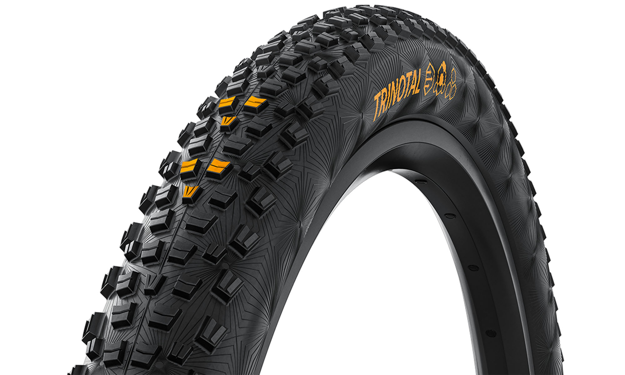 Покрышка бескамерная Continental Trinotal Race Grip 29" | 29 X 2.40, черная/коричневая складная, skin 2
