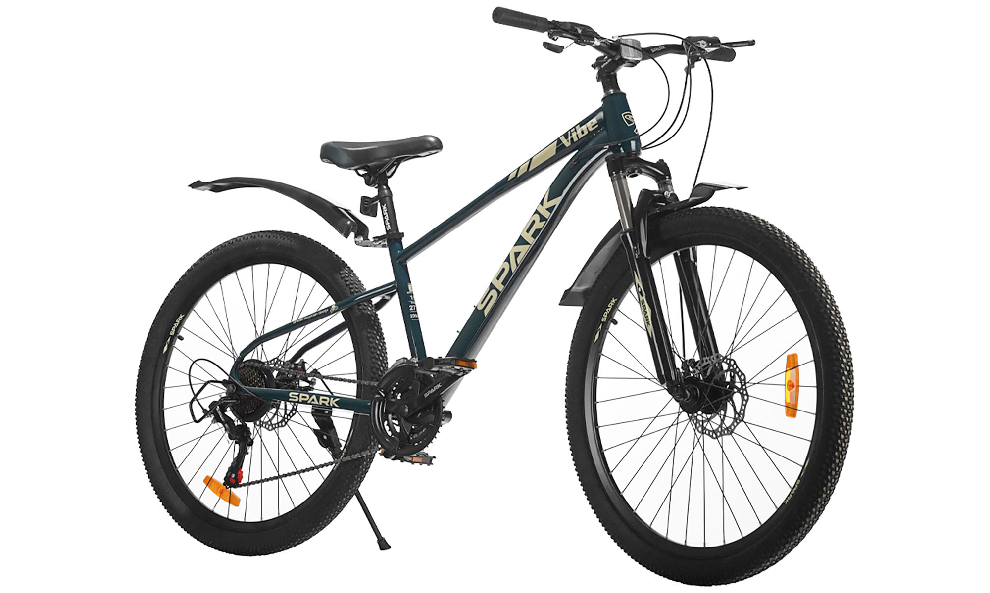 Велосипед SPARK VIBE 27,5", размер S, рама 15", год 2026, тёмно-зелёный 4