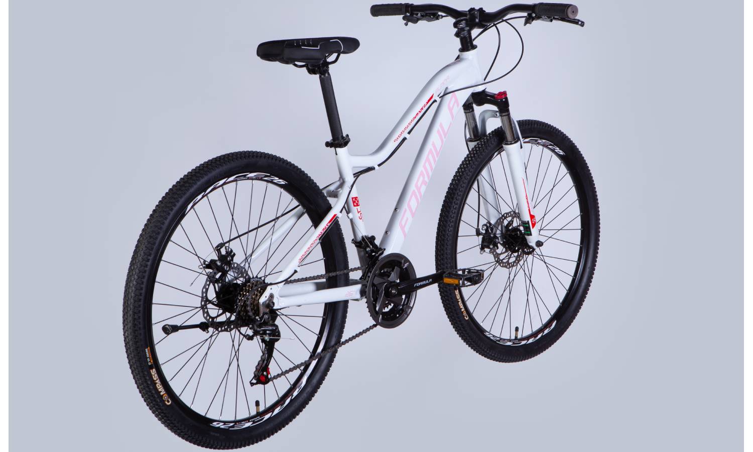 Велосипед Formula ALPINA DD 26" розмір S рама 15" 2025 біло-рожевий 6