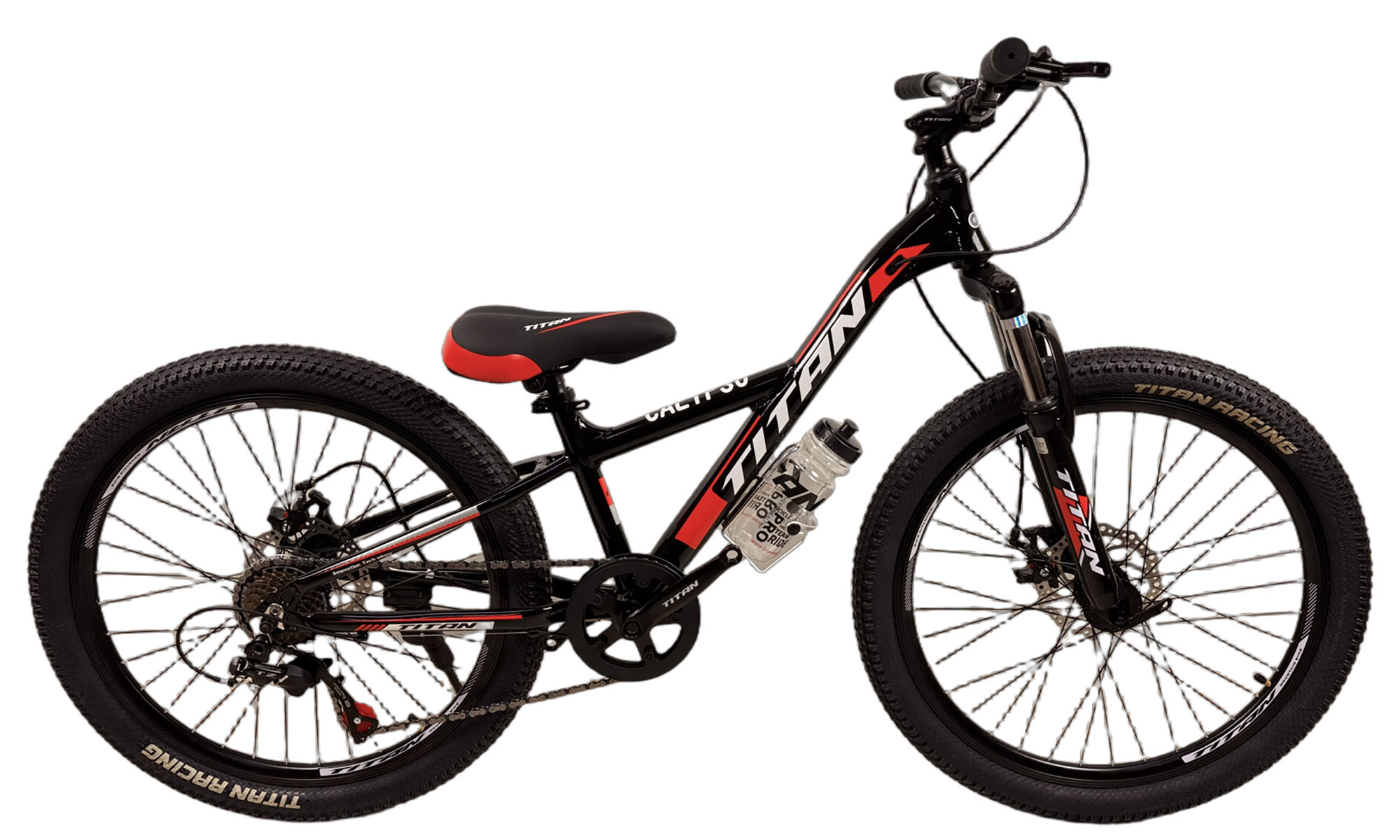 Велосипед Titan CALYPSO 24", размер XXS, рама 11", год 2023, Черный Велосипед Titan CALYPSO 24", размер XXS, рама 11", год 2023, Черный