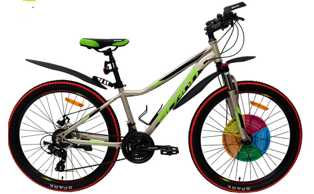Фотографія Велосипед SPARK WAVE 26" размер XS рама 14" 2024 Серый