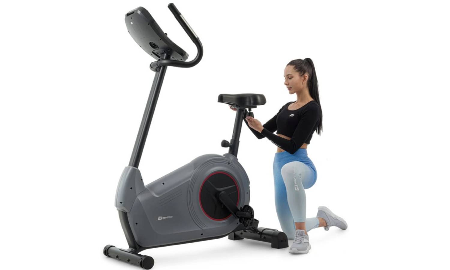 Велотренажер Hop-Sport HS-100H Solid gray iConsole+mat 11