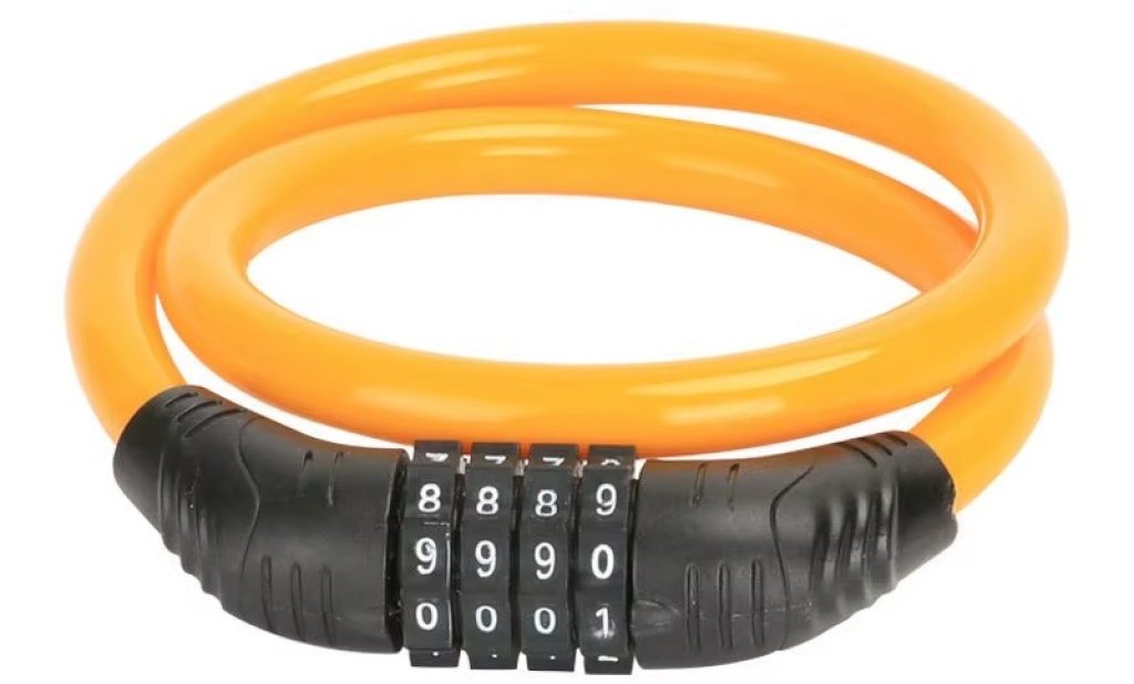 Замок кодовый WMX 7/1100мм оранжевый Замок кодовый WMX 7/1100мм оранжевый