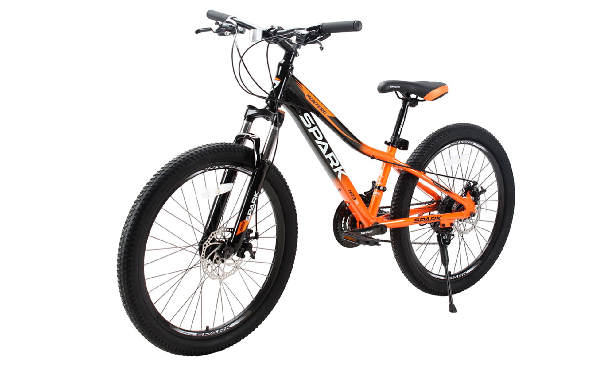 Велосипед SPARK MONTERO JR. 24", размер XXS, рама 11", год 2025, оранжевый с черным 2