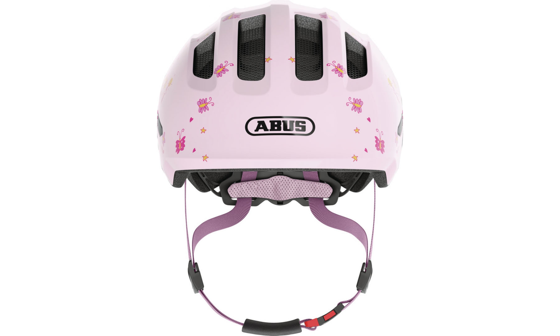 Велошолом дитячий ABUS SMILEY 3.0 Rose Princess, розмір S (45-50 см), рожева принцеса 4