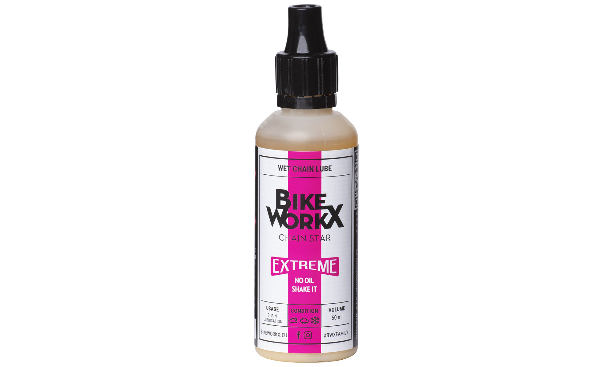 Смазка для цепи BikeWorkX Chain Star Extreme, для экстремальной погоды, 50 мл 