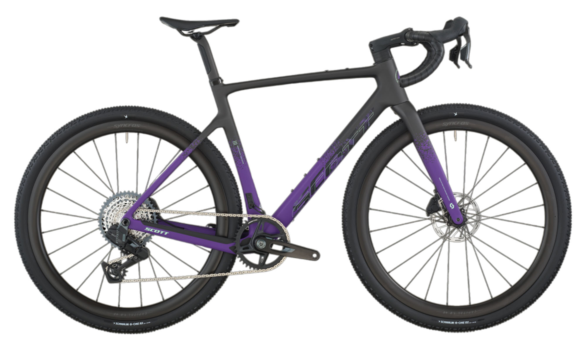 Велосипед SCOTT ADDICT GRAVEL 20 carbon KH 26, рама M, год 2026, black/indigo purple Велосипед SCOTT ADDICT GRAVEL 20 carbon KH 26, рама M, год 2026, black/indigo purple