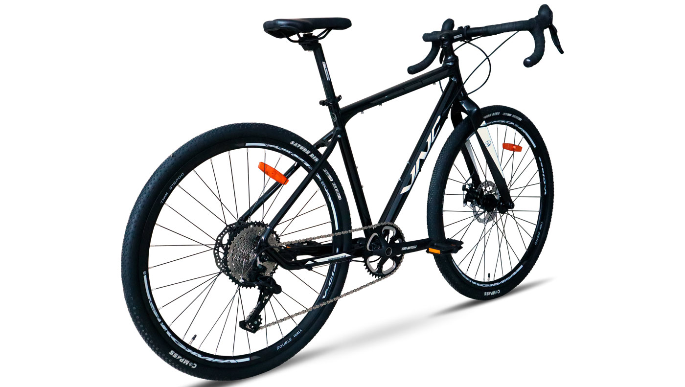 Фотография Велосипед VNC PrimeRacer A10 2023 размер L рама 53 см 2023 Черно-белый 2