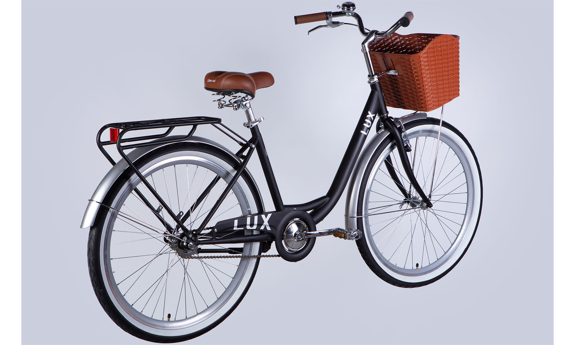 Велосипед Dorozhnik LUX Velosteel 26", розмір M, рама-17", 2025, чорний зі сріблястим 4